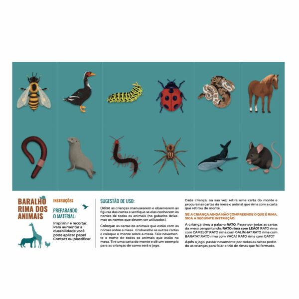 Memória Rima dos Animais PP